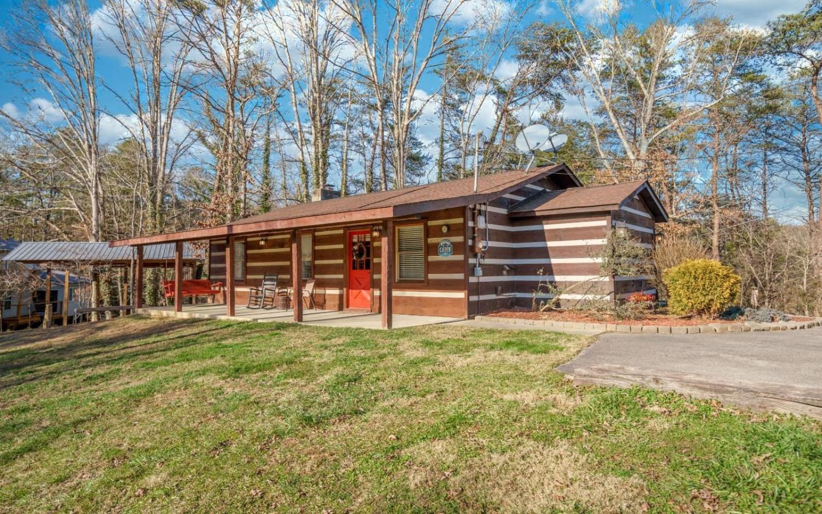 Wooded Bliss Hot Tub Single Level Cabin With No Steps Rocking Chairs And Wooded Views بيدجن فورج المظهر الخارجي الصورة